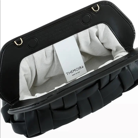 THEMOIRE "Bios" clutch bag black- brand new - Picture 2 of 2